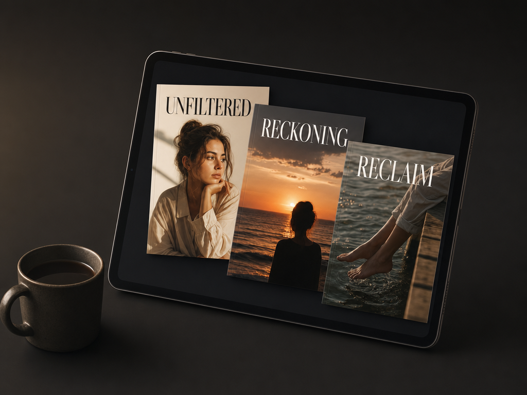 Reclaim Monthly — printed magazine and monthly wearable