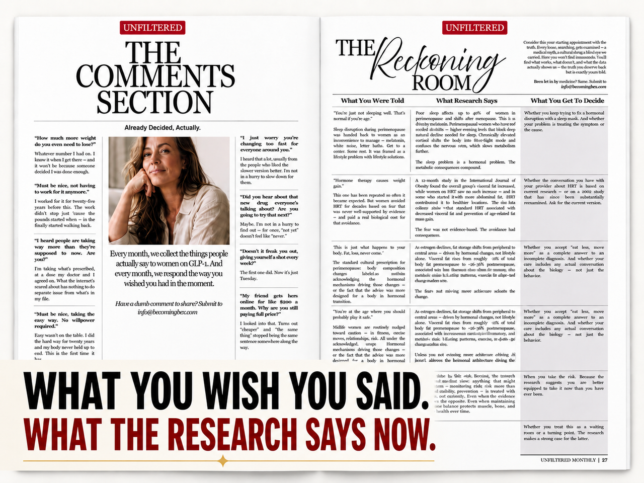What you wish you said. What the research says now.