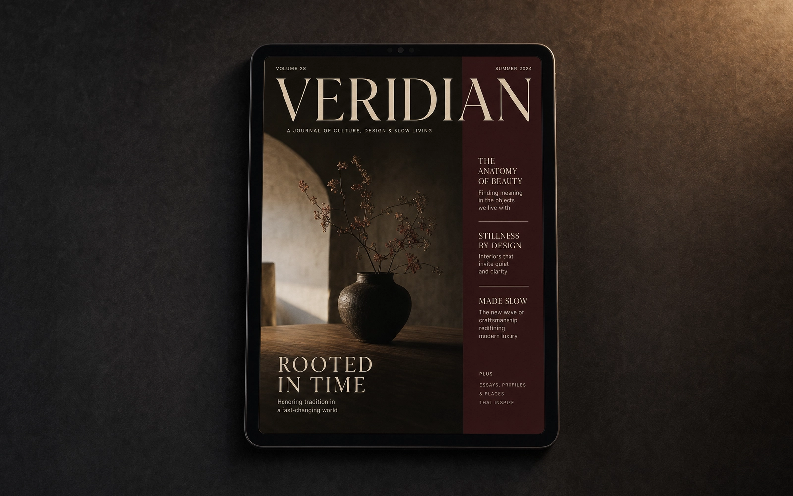 Becoming Box publication displayed digitally on a tablet