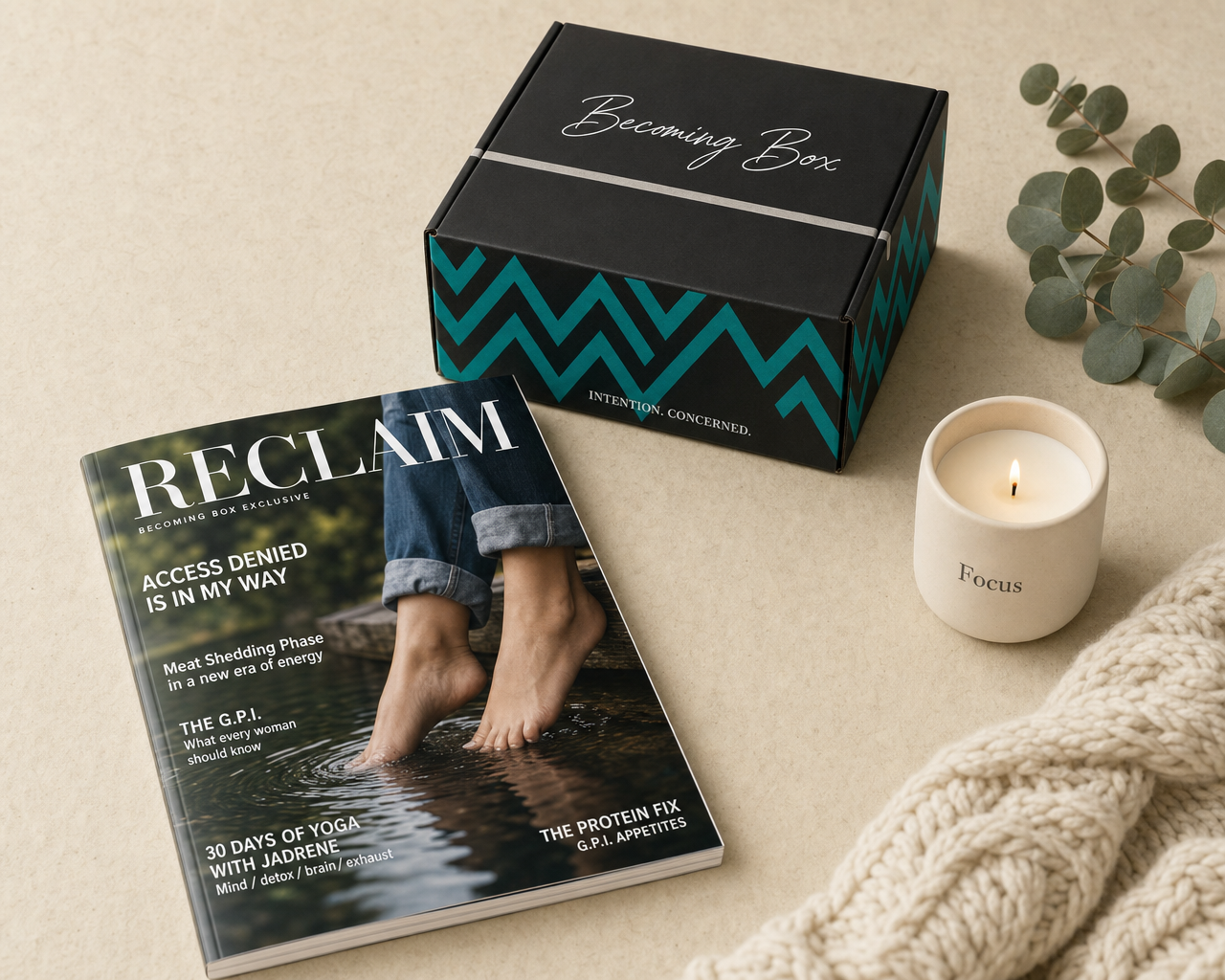 The Reclaim Box — magazine, wearable, and curated lifestyle products