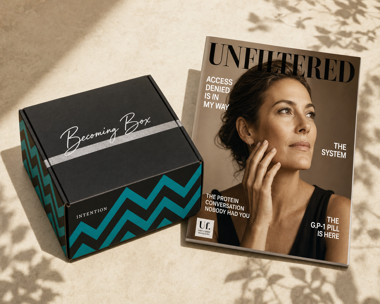The Unfiltered box — magazine, wearable, and curated lifestyle products